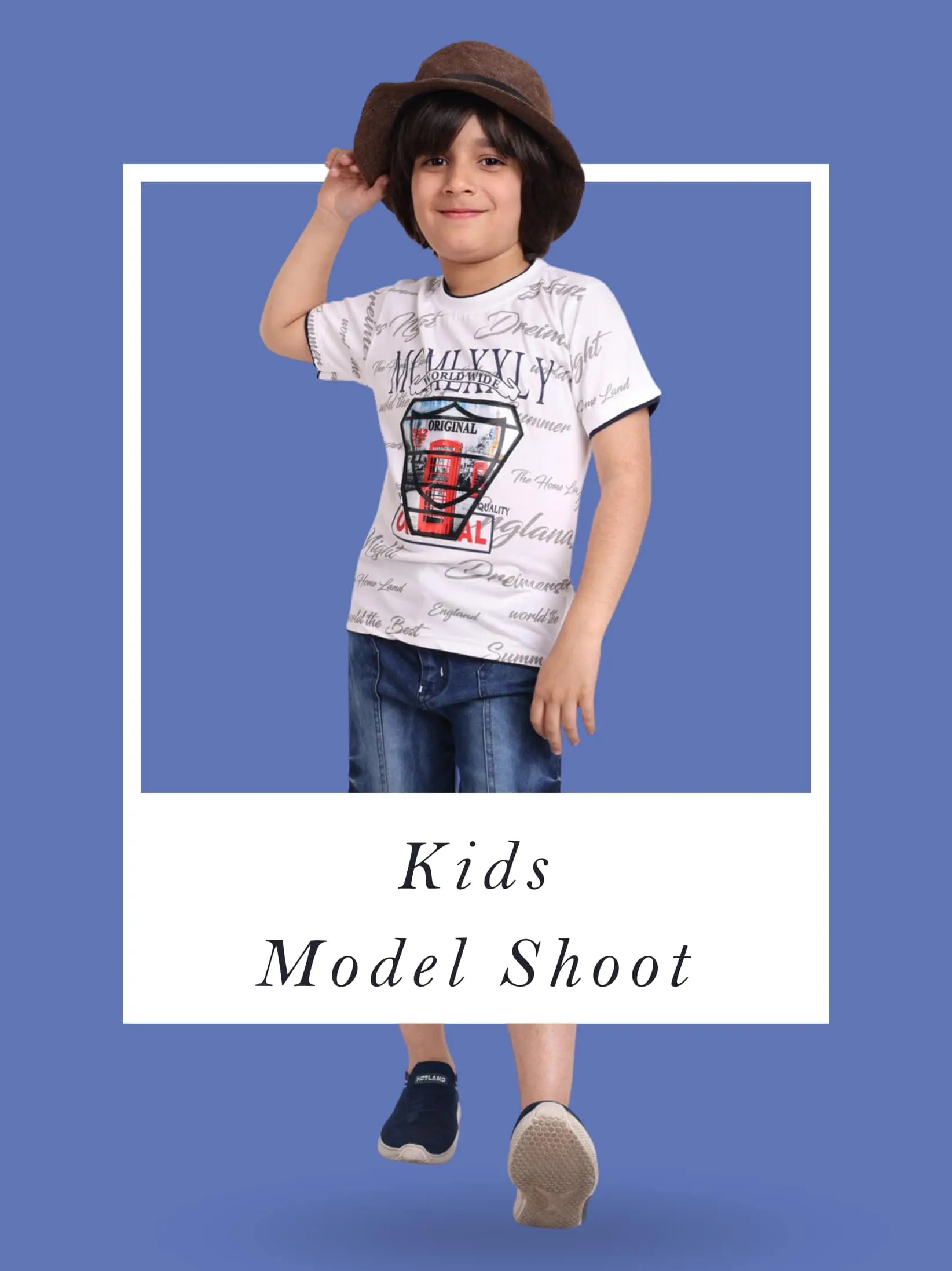 Kid model photo shoot at Voila Studio